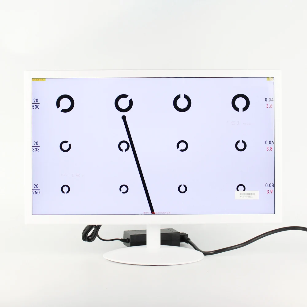 Monitor per esame oftalmico per proiettore per test visivi con grafico di acquisità visiva LCD da 21,5 pollici - immagine 4