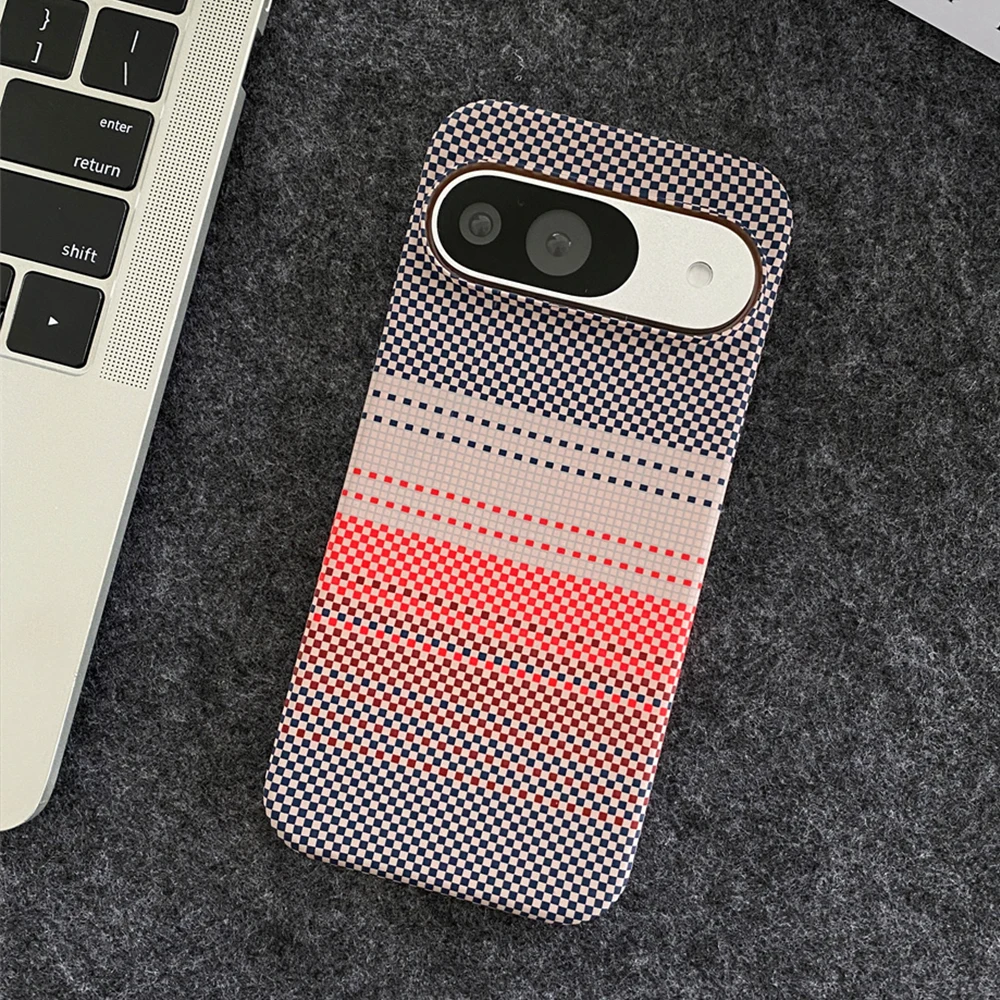 Luxury Colorful Kevlar Pattern Magnetic Phone Case with Magsafe Wireless Charging Capability