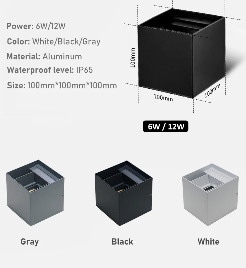 Description Picture 4 of itemLED Outdoor & Indoor Waterproof Wall Lamp Bedroom Bedside Living Room Outdoor Courtyard Garden Exterior Wall Decoration Lighting