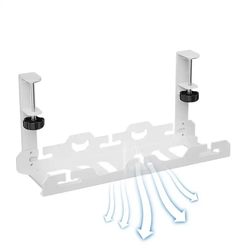 

Desk Cable Management Tray Under Table Socket Hang Holder Power Strip Storage Rack For Offices Living Room Wire Cord Organizer