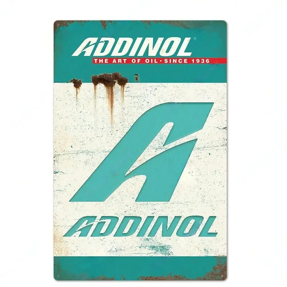 מנוע שמן וינטג שלטים פוסטר שלט מתכת דקורטיבי שלט דקורטיבי עבור תחנת דלק מוסך איש מערת מועדון בר בית קיר תפאורה