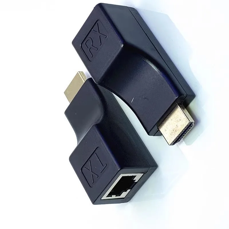 1쌍 HDMI to RJ45 어댑터 컨버터 연장기 RJ45 포트 네트워크 30M to RJ45 Over CAT5e / 6 UTP LAN 연장 케이블 어댑터