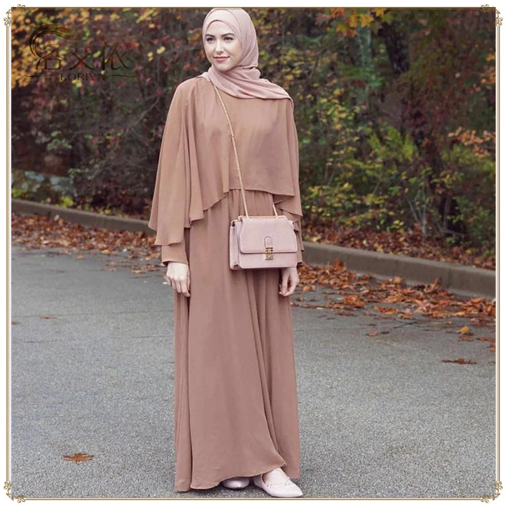 

Muslim Dresses Chiffon Elegant Cloak Big Swing Robe Muslim Abaya Hijab Dress Eid Abaya Muslim Dress Women Muslim Sets Abaya