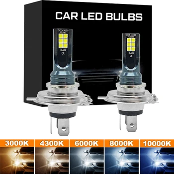 2PCS Multi-Socket LED Car Bulbs – H4/H7/H11/H8/H9/H16JP/H1/H3/9005(HB3)/9006(HB4), 6500K Super Bright Fog & Driving Lights, 12V Auto LED 1