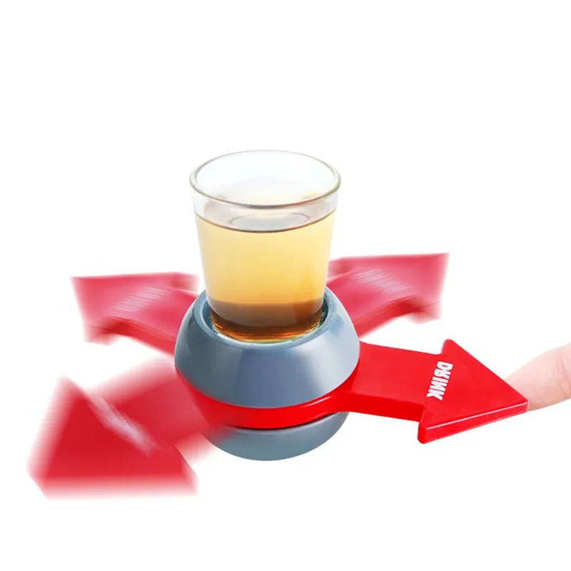 

Pointer Shot Spinner Party Game toy Spin Drinking Game Glass Cup Rotatable Arrow Beer Wine Table Game Turntable Tumblers Kit New