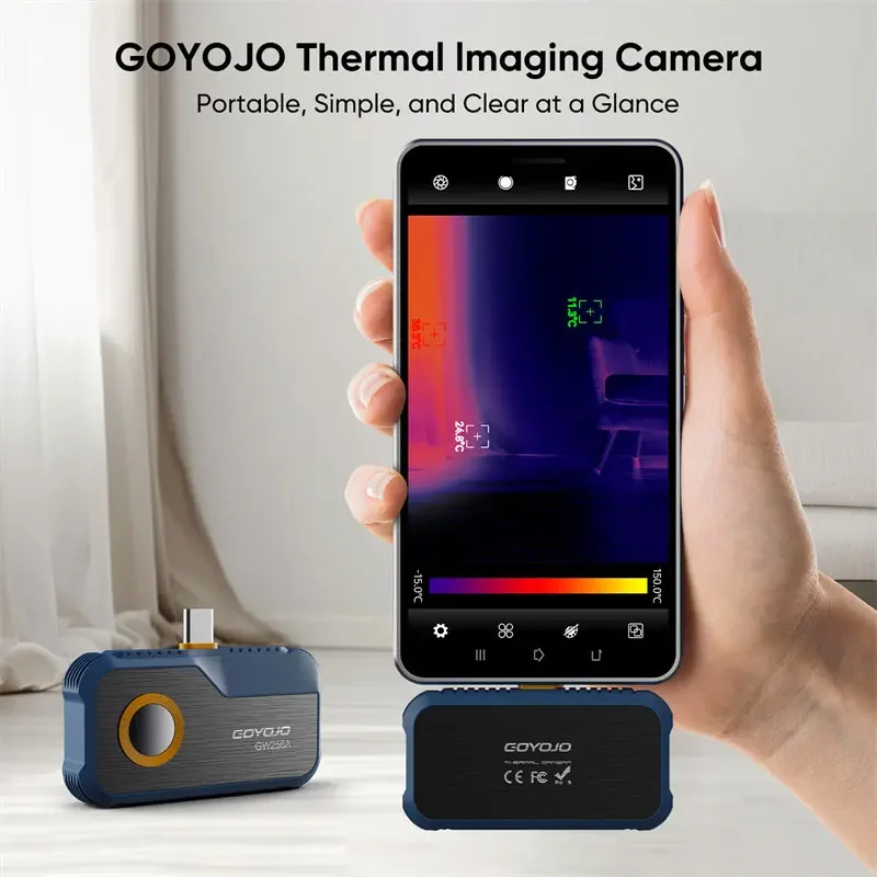 256*192 Mobile Phones Thermal Imager GW256A Thermal Imaging Camera Type-C Camera For Device Fault Detect thermal imaging camera