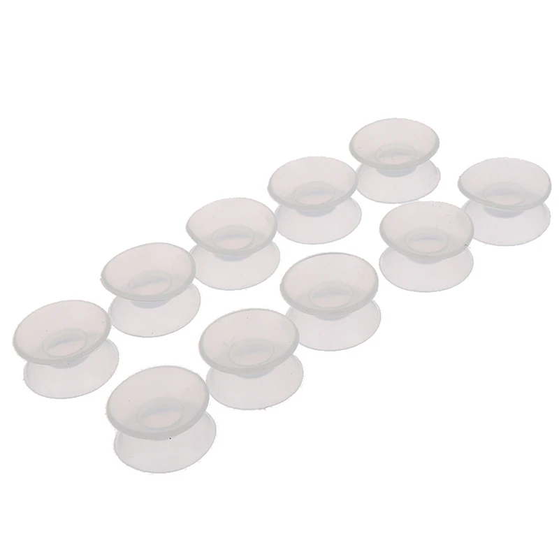 Double Sided Suction Cup Sucker Pad 10Pcs For Glass Plastic Clear Sucker Holder