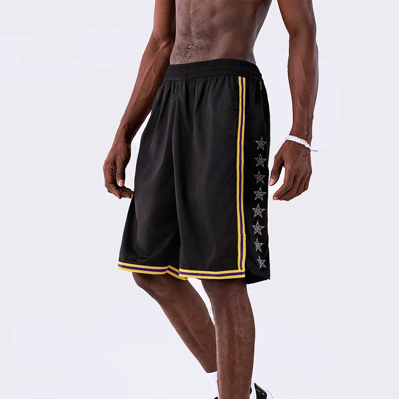 lakers black jersey shorts