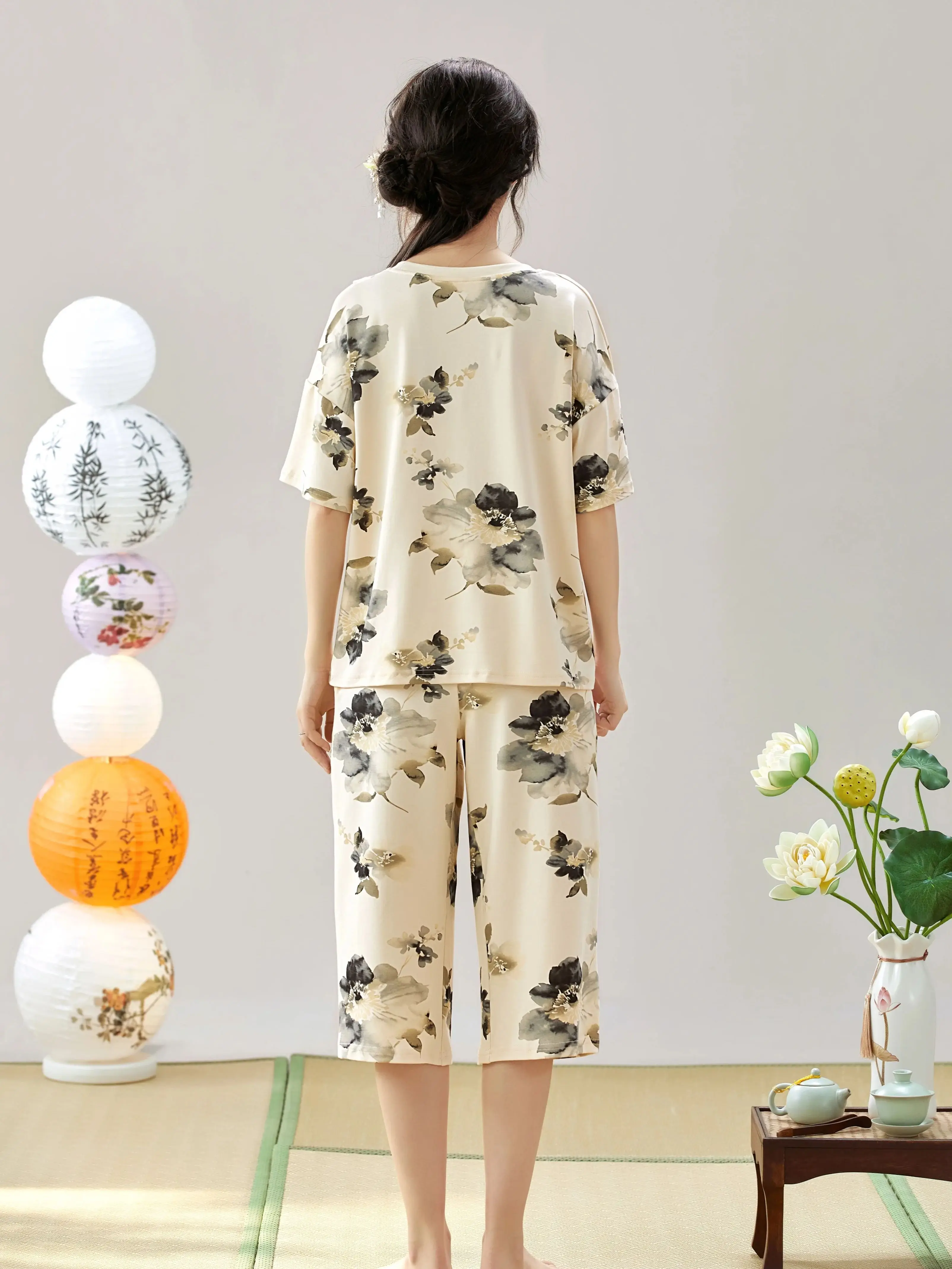 Sleeve Pajamas For Women Women Pajama Set Cotton Short SleeveWomens Pajama Short Sets 2 Piece Cotton Summer Pijamas Woman Cotton