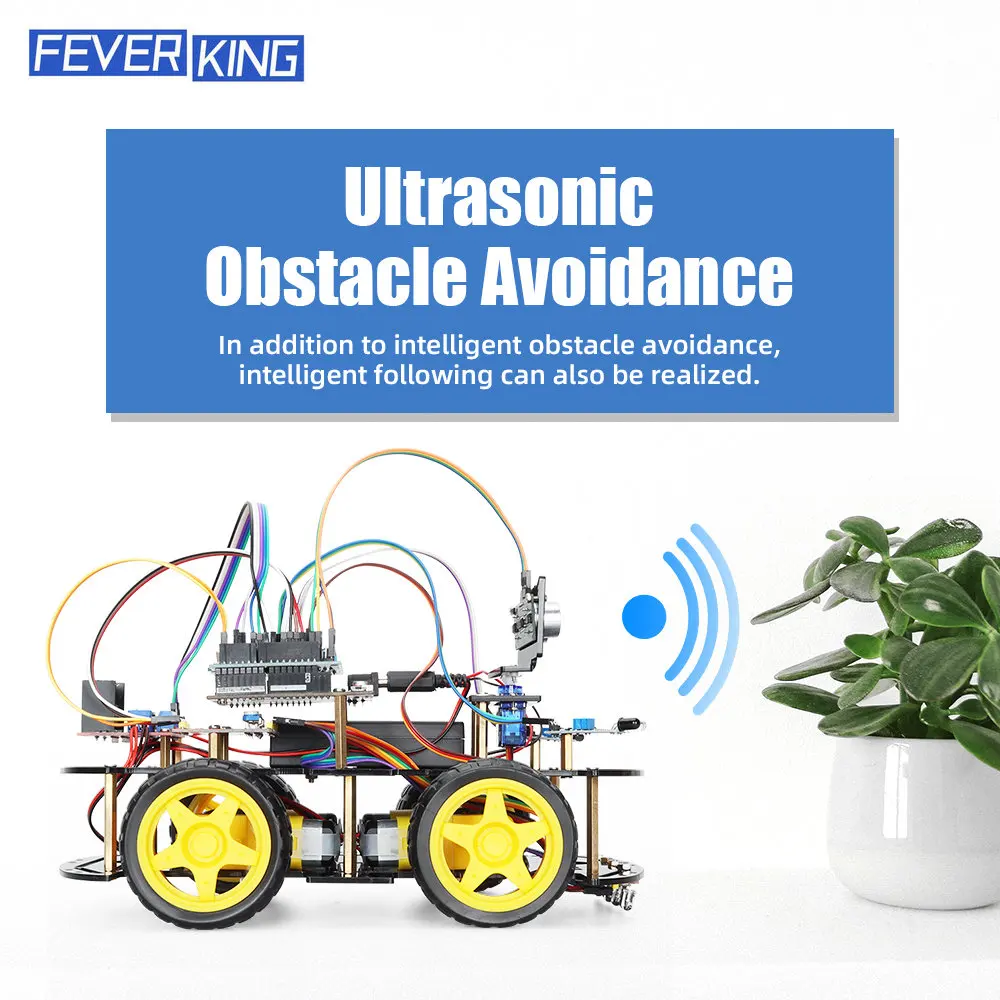 4WD Smart Robot Car Starter Kit For Arduino Programming Project STEM ...