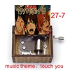 YARICHIN b Club AYATO Yuri figure print Wooden music theme touch you Music Musical BoxHome office accessories 6