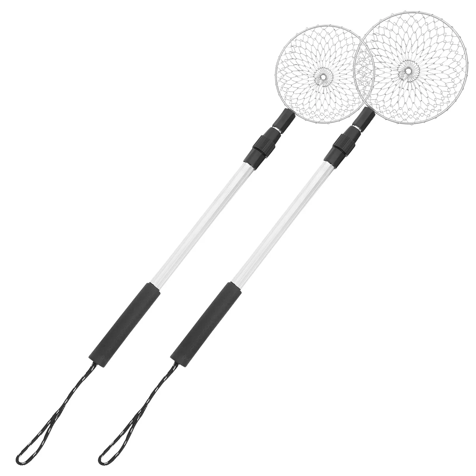 2Pcs 해변 모래 체망 도구 세트 쉘 스쿠프용 모래 필터 강력하고 튼튼한 메쉬 삽 어린이와 성인을 위한 가볍고 휴대 가능한 제품