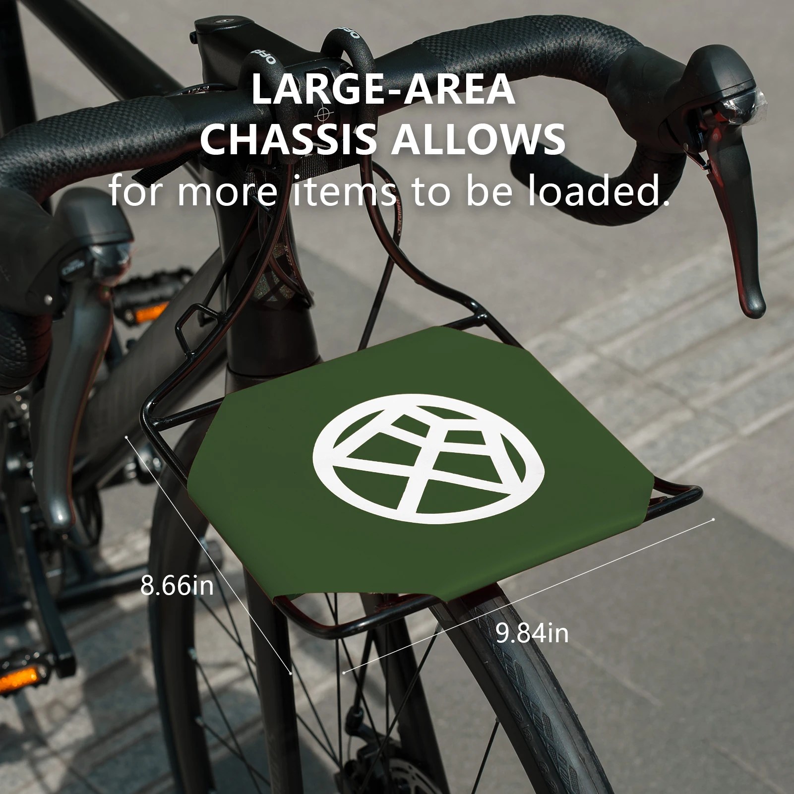 OFFBONGAGE Bicycle Front Rack Carrier Panniers Bag Luggage Shelf Bracket Trunk MTB Bike Cycling Rack 10kg Load Capacity