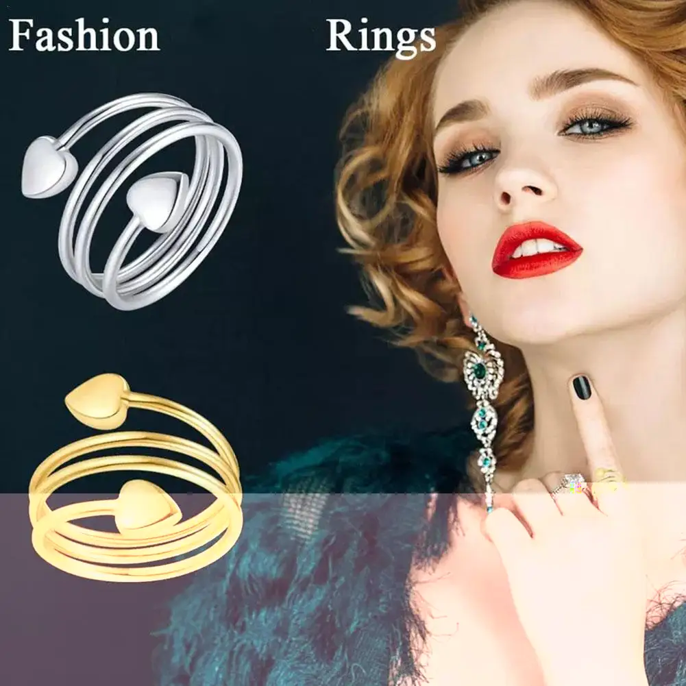 Womens Rose Gold Silver Copper Healing Finger Rings Therapy Arthritis Heart Shape