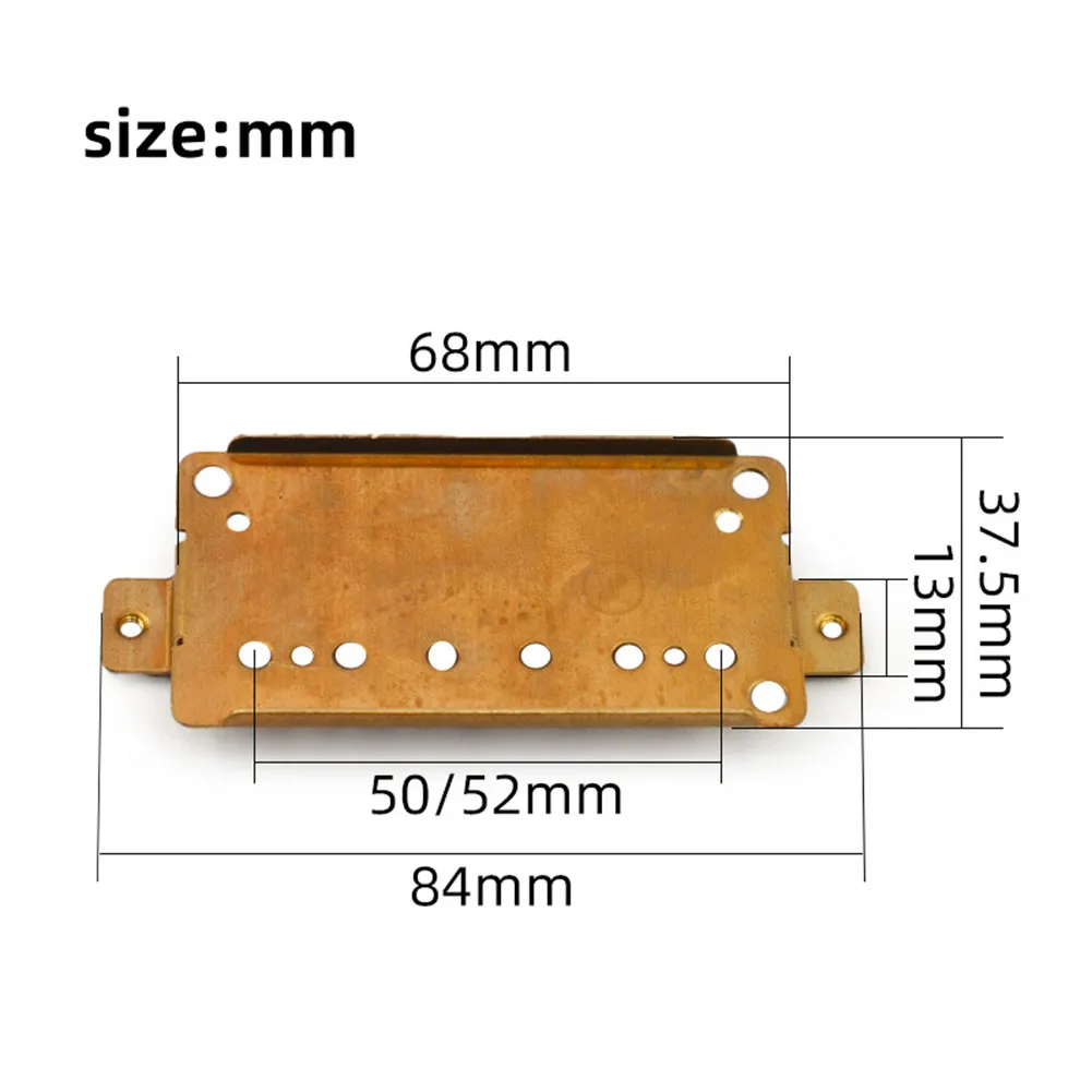 

2Pcs Neck Bridge Pickup Baseplate Copper-Nickel Brass Durable Humbucker Guitar Pickup Base Plate For Guitar Parts