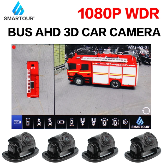 AHD 1080P 3D Für Bus Lkw Schule RV 360 Grad Surround View Auto