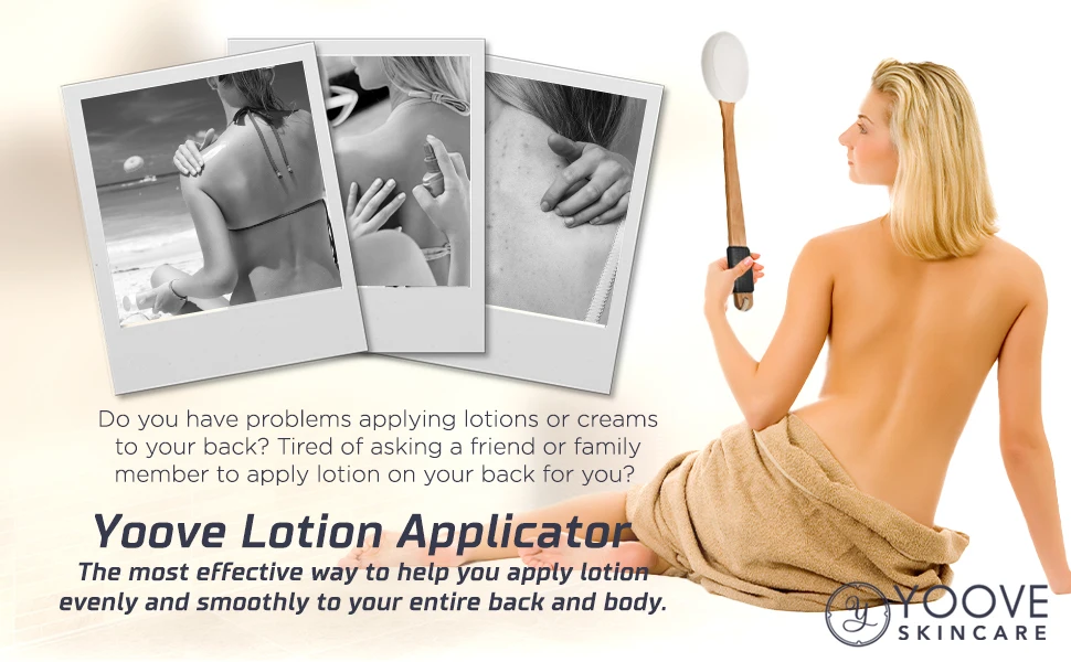 lotion back applicator for women men cream serum scrubs reach behind