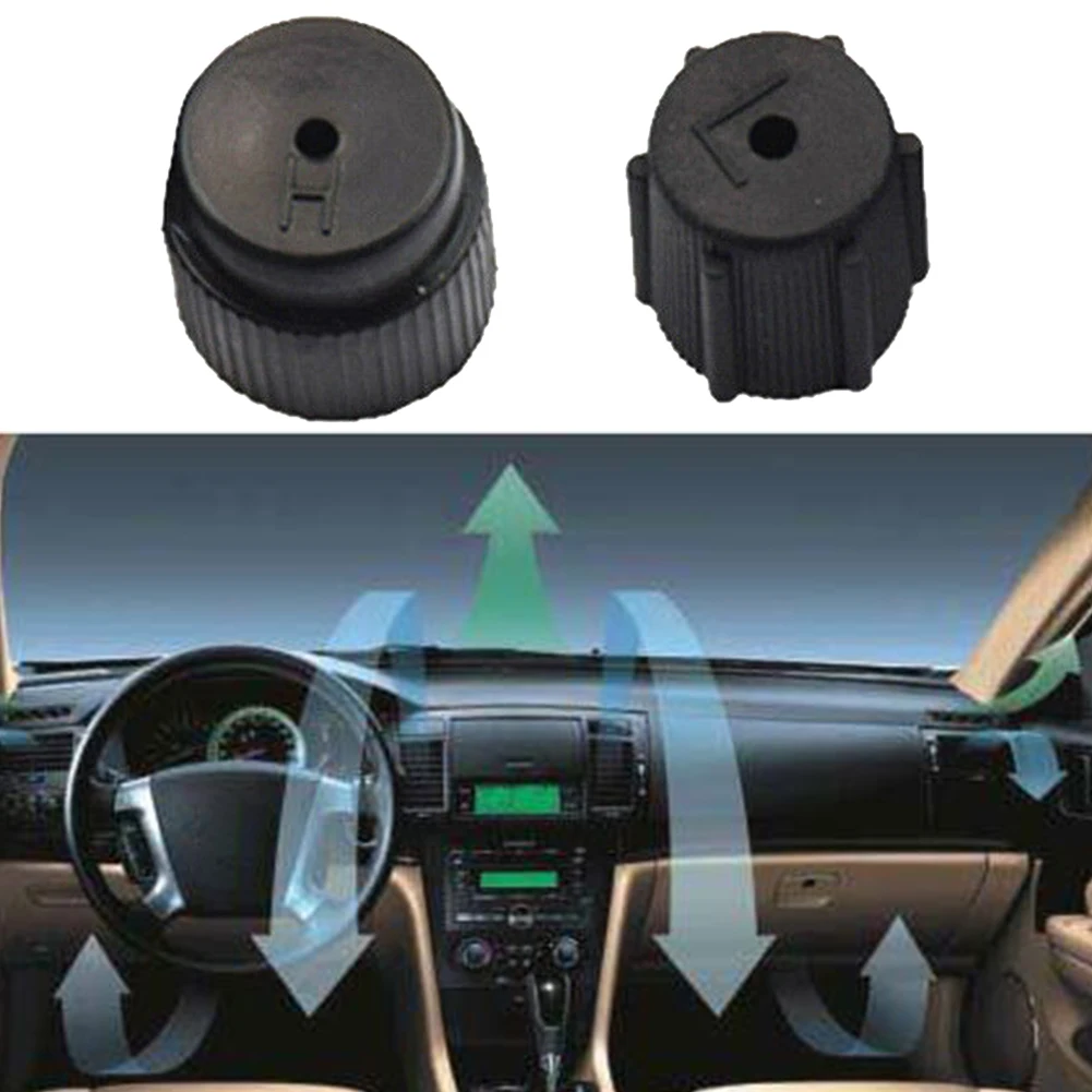 2 Stück Ersatz-Staubschutzhüllen, Auto-AC-Ventilkappen-Set mit hohem 16 mm und niedrigem 13 mm Ladeanschluss, AC-System – Kappen-Zubehör – Detail 9