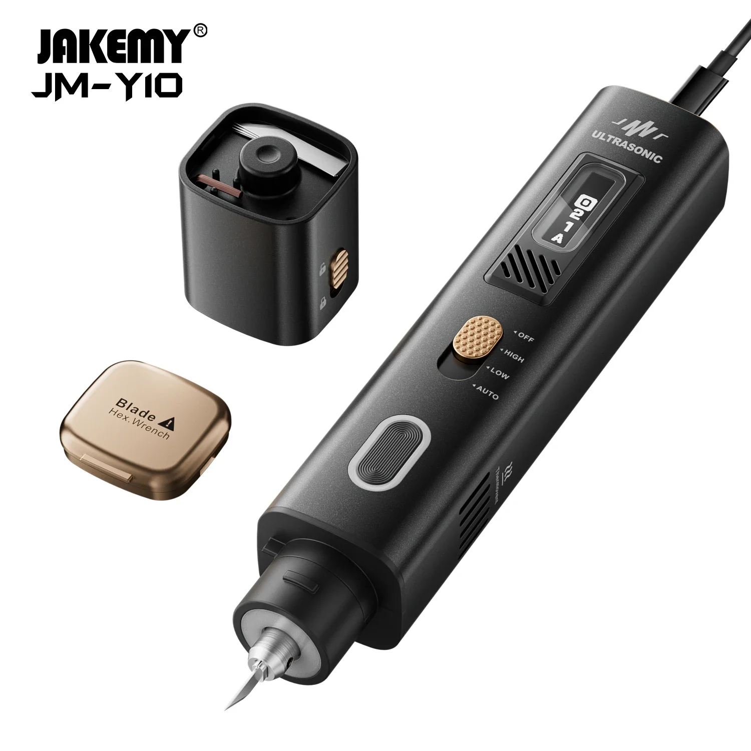 ※ 新品未使用 ※. 超音波電動カッター　 JAKEMY JM-Y10 PRO JAKEMY JM-Y10 超音波切断ナイフ多機能クラフトカッターと研磨ツール
