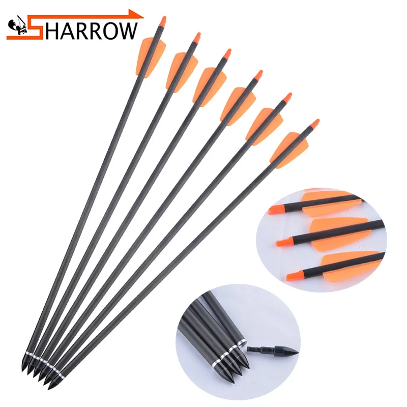 8.8mmCamouflage Carbon Arrow Crossbow Bolts Shooting for Archery