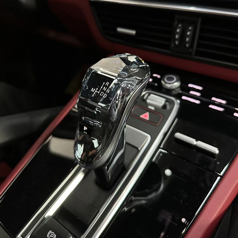

LED crystal Gear shift knob car accessories Shift Lever illuminated Gearbox handle lever head For Porsche Cayenne Panamera