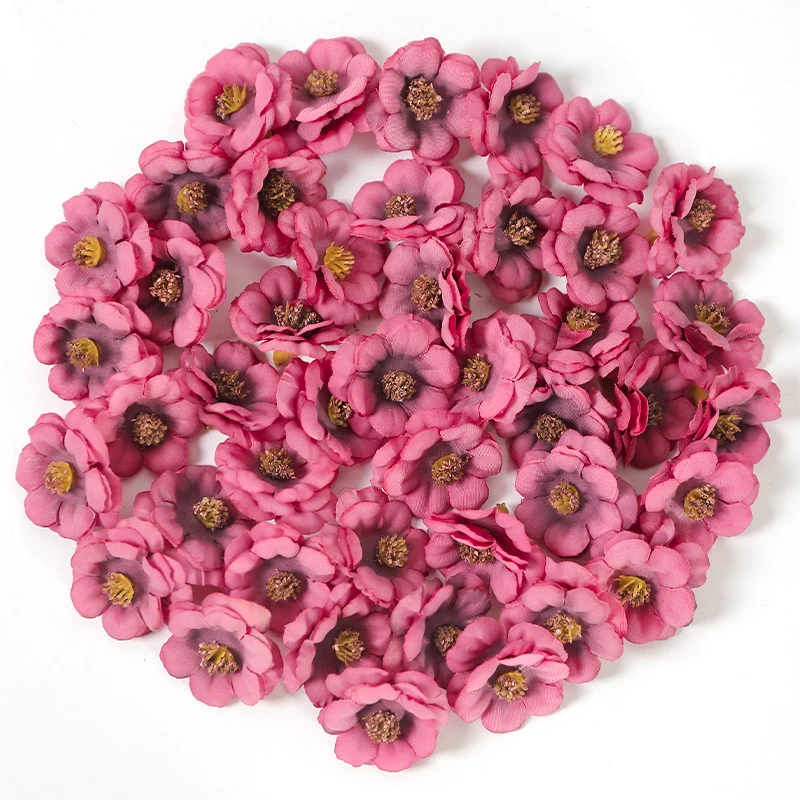 30/50pcs künstliche Blumen Köpfe 3cm gefälschte Blumen für Wohnkultur Hochzeit Hochzeit Dekoration DIY Handwerk Girlande Geschenk zubehör – Detail 7