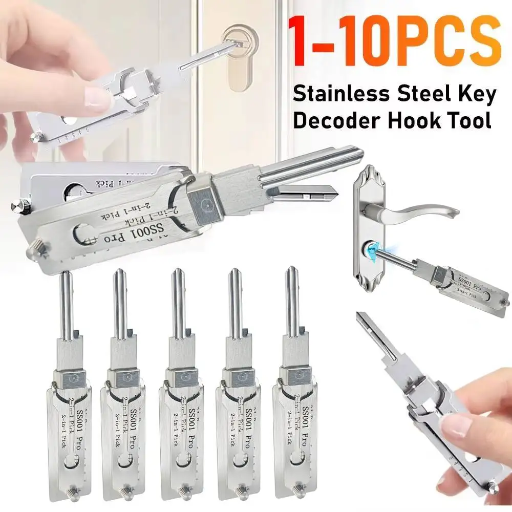 Lockpicking Lock Decoder O-ring Pickup Kit Pick Locksmith Tools Key Decoder Precision Hook Door Maintenance Repair Tools
