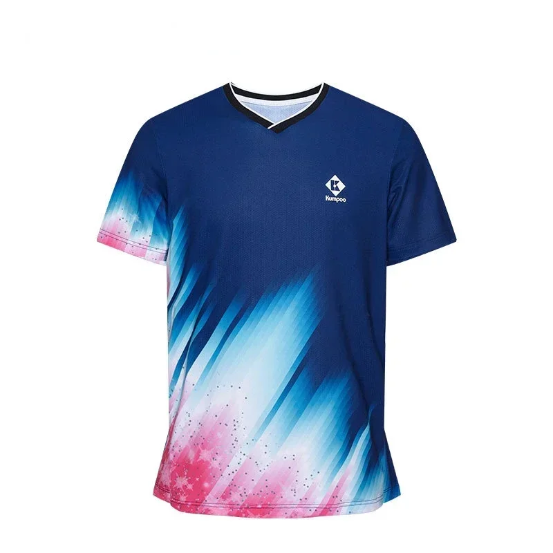 kumpoo sport T-SHIRTS fashion sport Jersey badminton clothing sportswear short sleeve polo