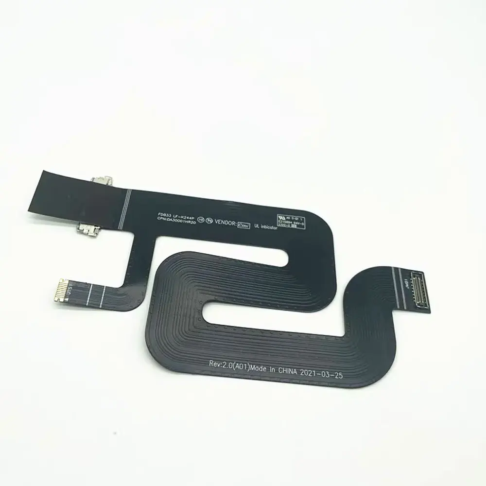 LCD LED 디스플레이 리본 플렉스 케이블, 델 래티튜드 7320 E7320 분리형 노트북 비디오 스크린, DA30001HR20 0R86FC LF-K244P, 2-in-1