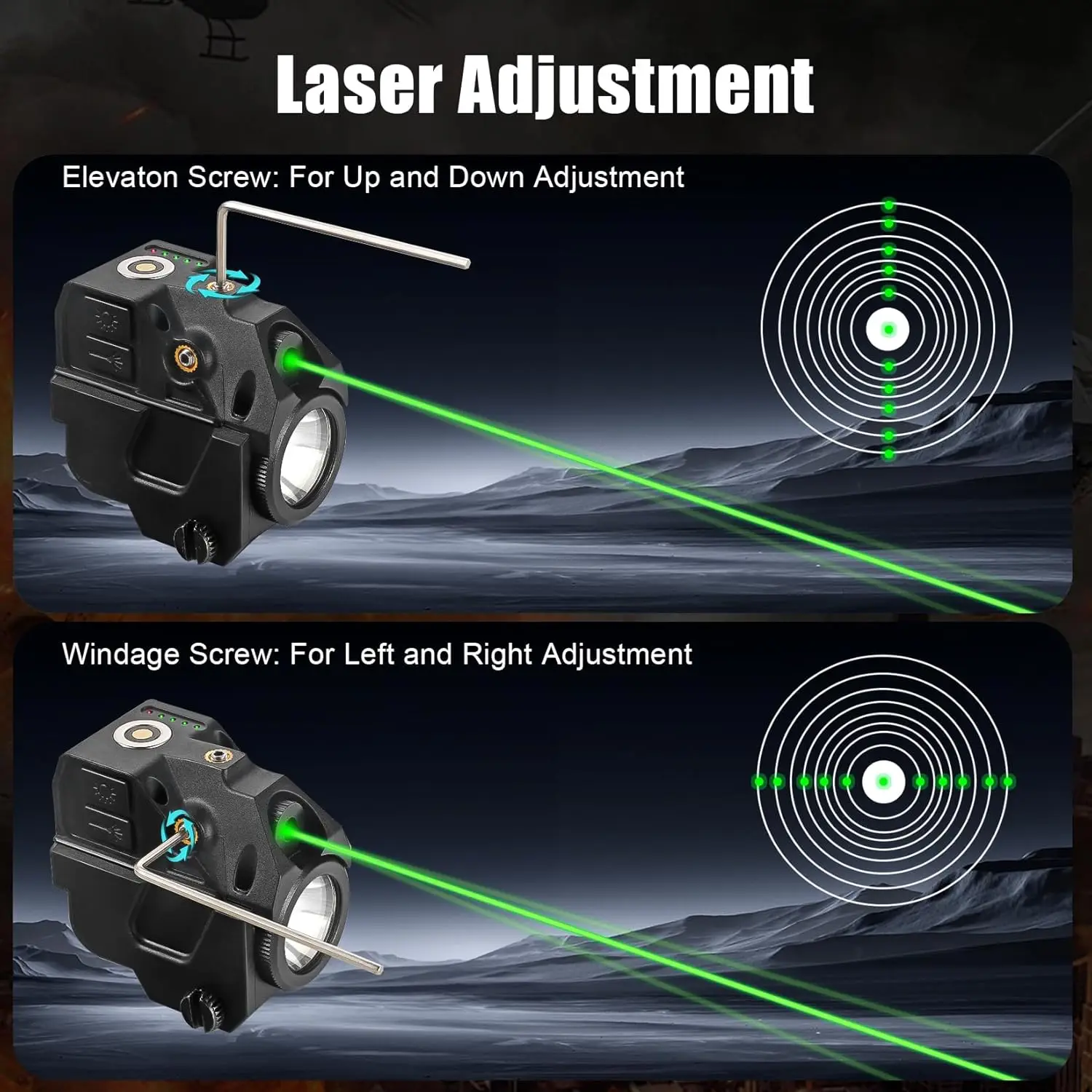 Flashlight Laser Sight With Built-in Lithium Battery