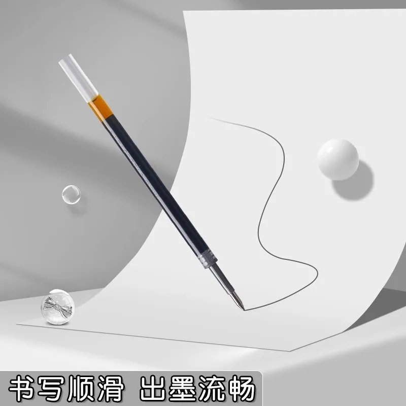 M&G Stationery, Gel Refill, 0.5mm, Black Blue, for Push-Up Gel pens Student and Office Use