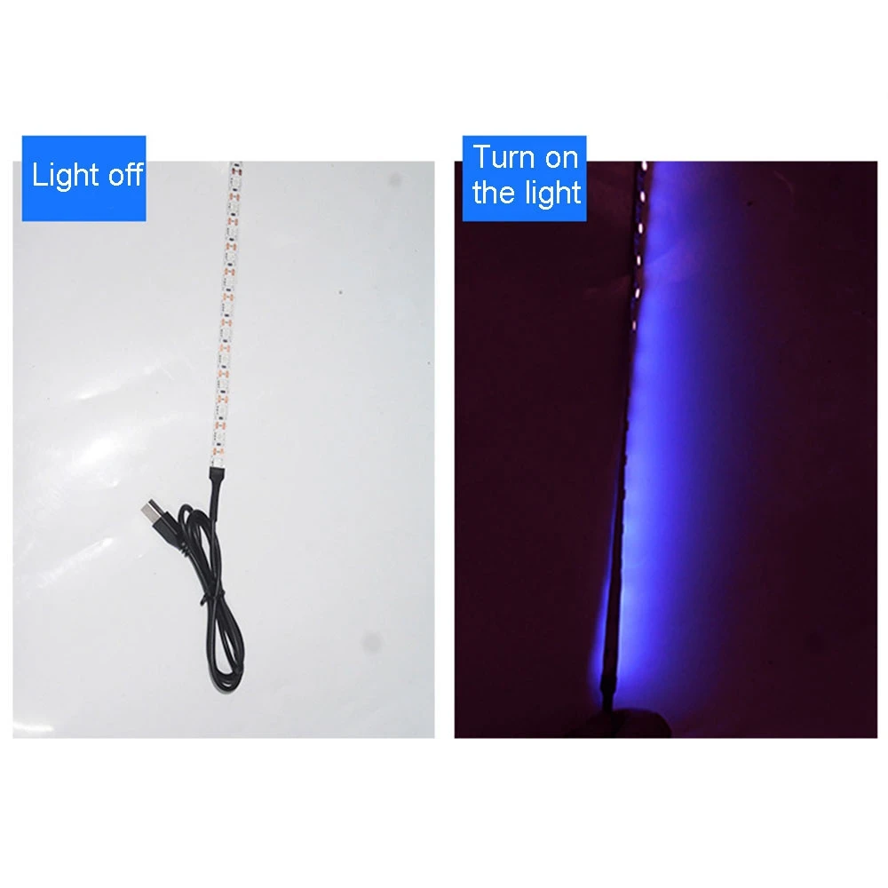 UVC Germicidal Disinfection Light Bar 5V Bactericidal Lamp Mites Light Strips LED Strip 100X1cm