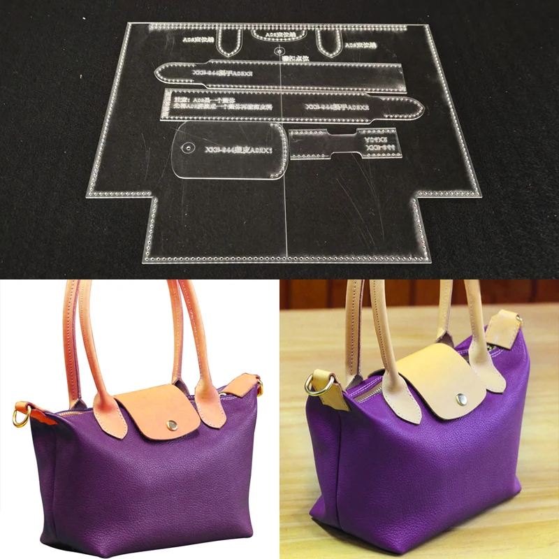 

Шаблон для рисования женских сумок ручной работы из кожи и акрила