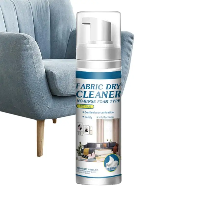 Foaming Couch Cleaner All Purpose Upholstery Dirt Stain Remover 200ml Fabric Refresher Spray Household Cleaning Foam For Velvet fabric sofa cleaner