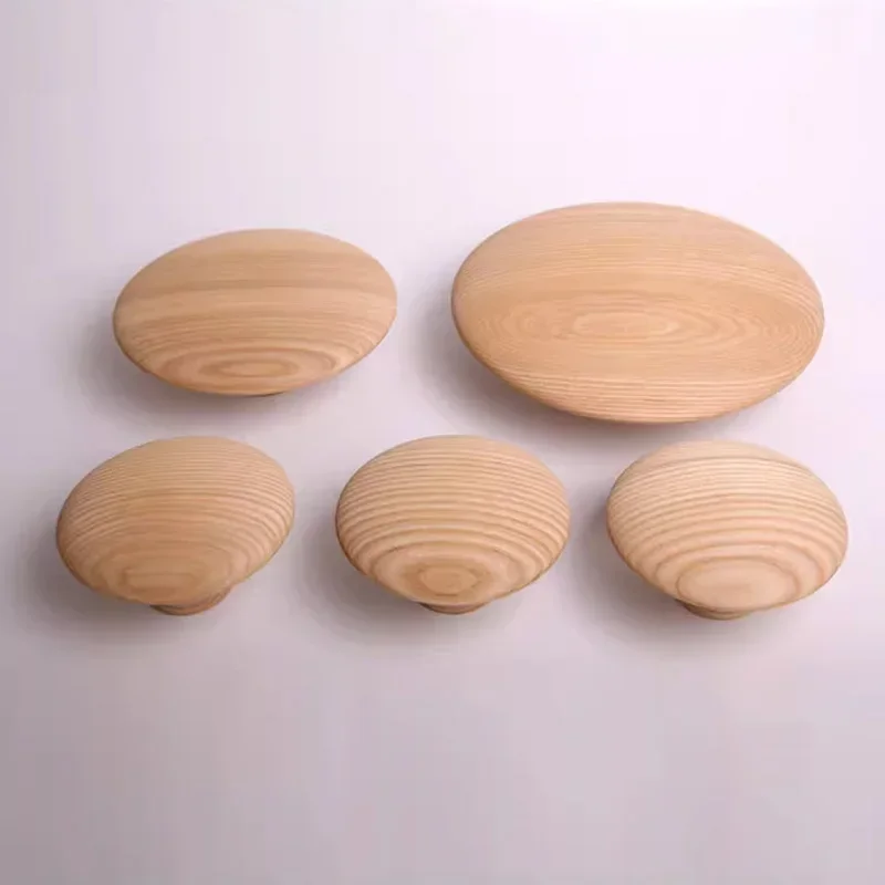 Wall Hanger Wooden Towel Hooks Pretty Living Room Wall Decor Wood Round Clothes Rack Wall Coat Hanger Mushroom Clothes Hook 3