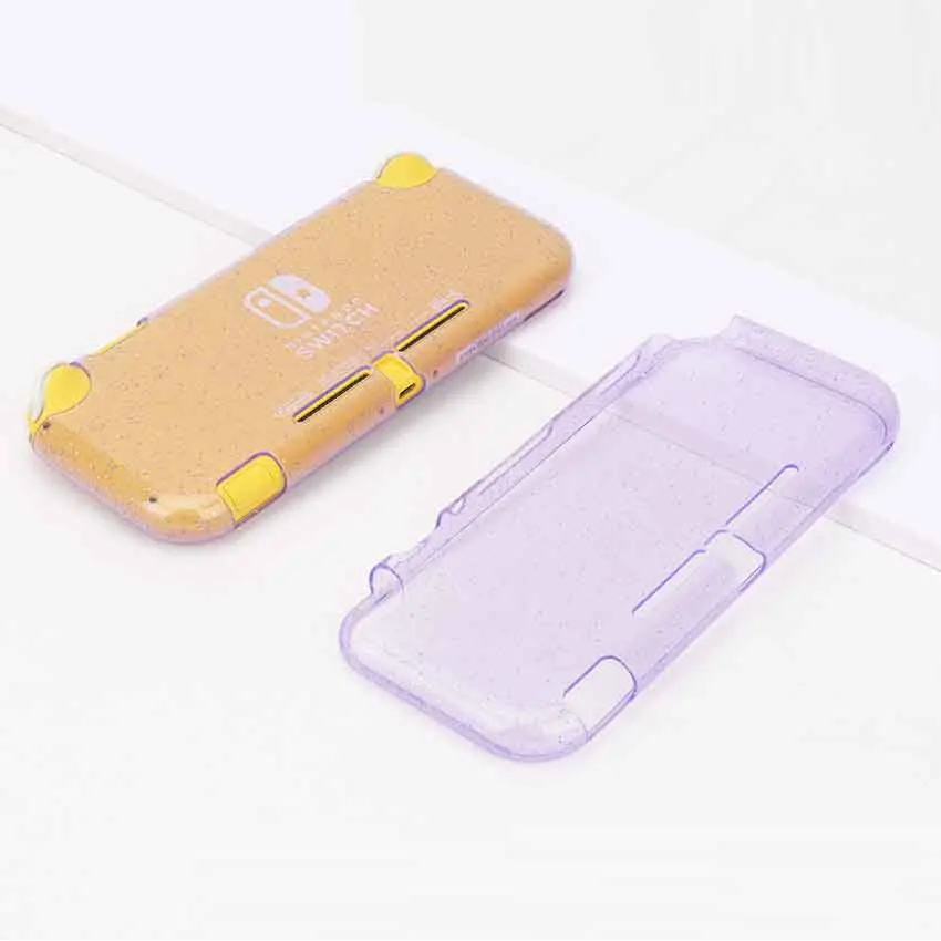 Glitter TPU Protective Cover for Handheld Game Console - Clear Shiny Protector Case