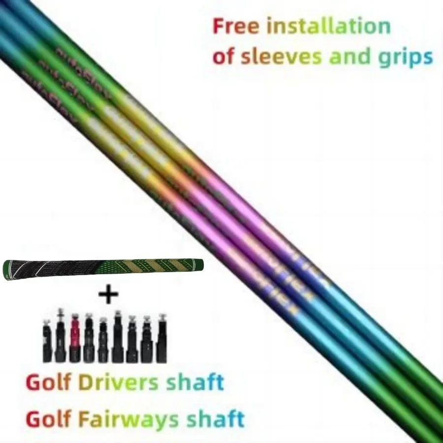 

Golf clubs driver shaft and Fairway wood shaft Rainbow auto SF505/SF50Sx/SF505xx Graphite shaft mounting adaptre and grip