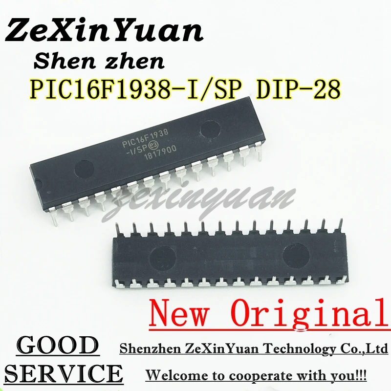 

1 шт, PIC16F1938-I/SP PIC16F1938 DIP-28 100% новый оригинал