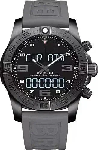 

Luxury New Mens Watch Black Blue Gray Rubber Digital Aerospace Evo Fashion Watches 44mm