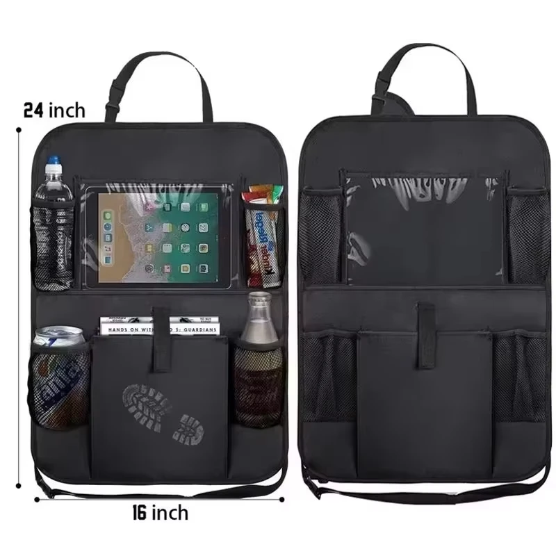 Organizer per Sedile Posteriore Auto con Supporto per Tablet Touch Screen, Tasche Portaoggetti, Protezione per Sedile Auto, Accessori Auto