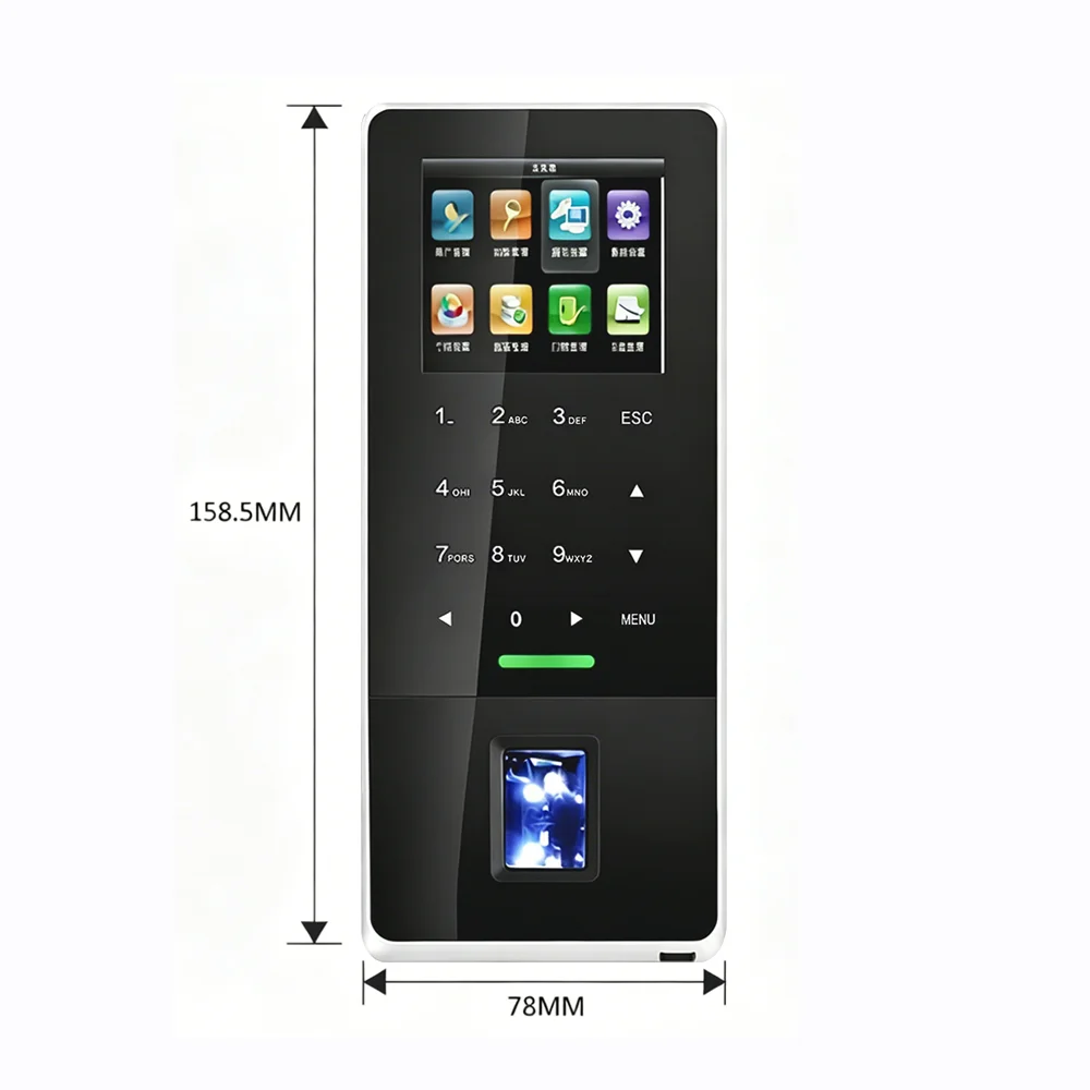 ZK Teco Free F22 생체 인식 지문 출입 통제 시간 기록 장치 WiFi TCP/IP RFID ID/IC 카드 (옵션) 사무실용