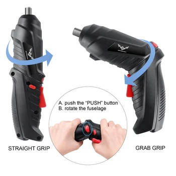 3.6v Power Tools Set Household Maintenance Repair 1800mAh Lithium Battery Mini Household Electric Drill Cordless Screwdriver 5