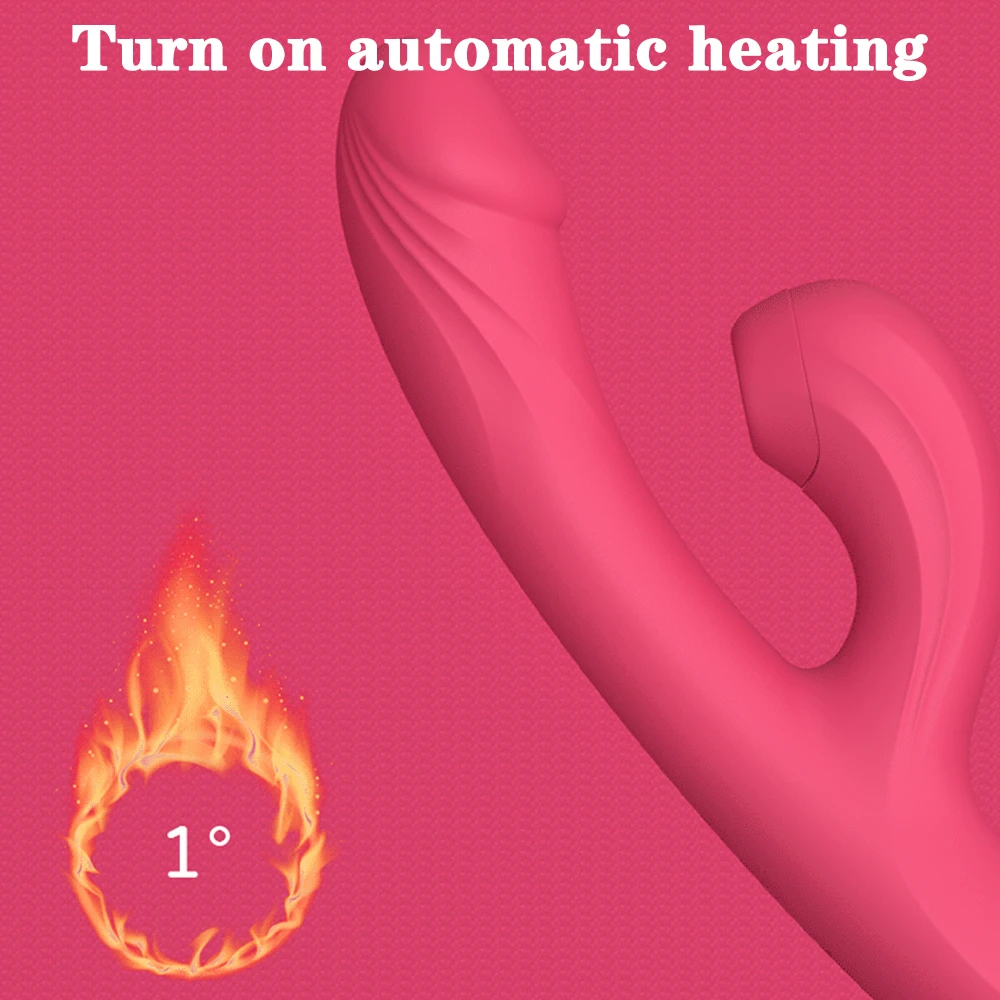 Vibrateur rabbit chauffant stimulation clitoridienne et point g_voghion.com