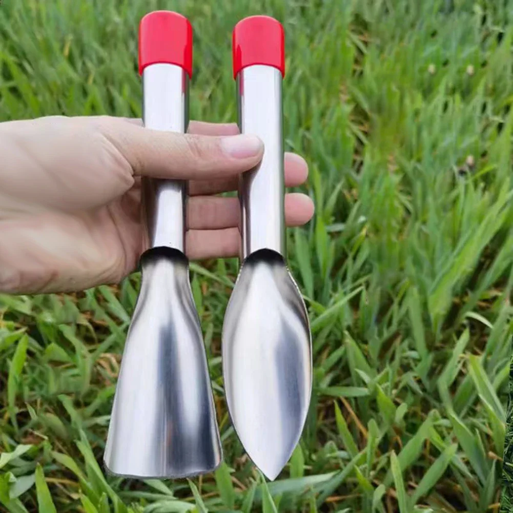 2 Pcs Gardening Tool Set Transplanting Small Shovel Household Catching Vegetable Rake Farming Shovel Outdoor Planting Hand Tools 6