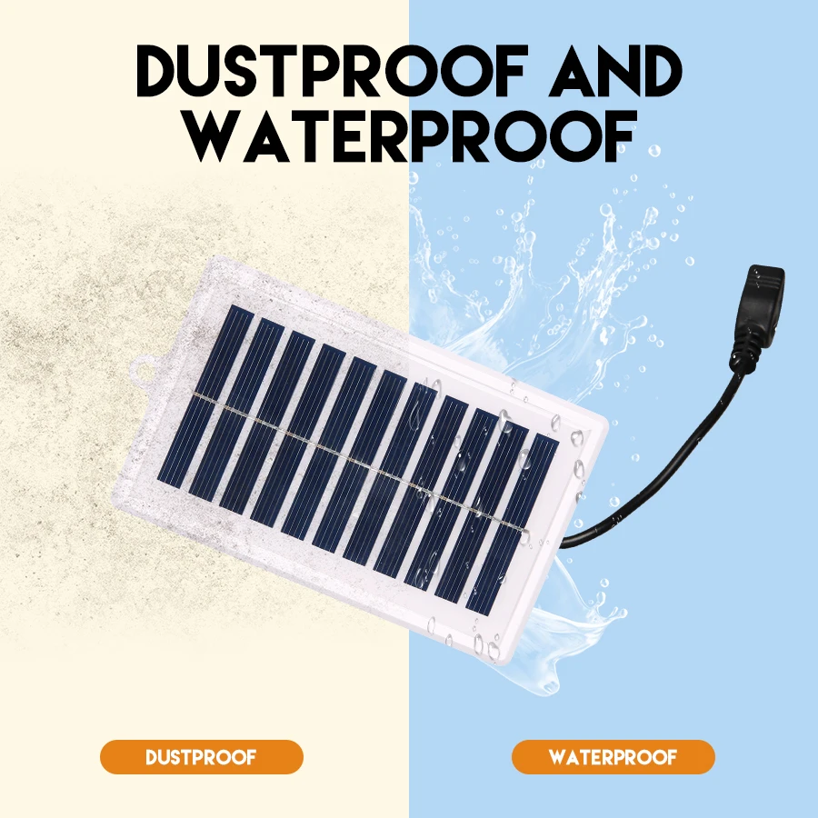Cargador Solar portátil, salida USB para uso en exteriores, para viajes y Camping, linterna, carga de ventilador, 1 ud.