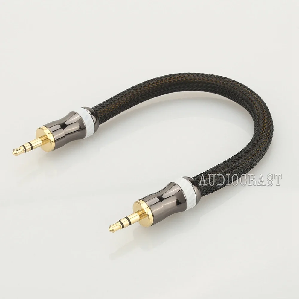 VDH-Câble audio haut de gamme, câble enregistré américain mâle, cordon de prise plaqué or 24 carats, évité de 3.5mm à 3.5mm