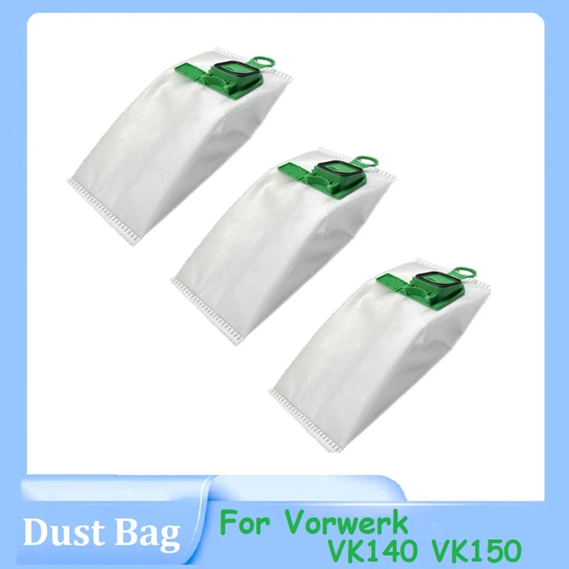 Sacchetto Antipolvere 3 Pezzi Per Vorwerk Vk140 Vk150 Robot Aspirapolvere Fp 140 / 150 Sostituzione