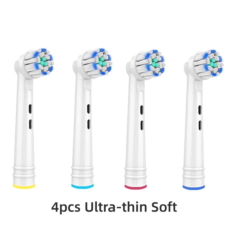 Premium Replacement Brush Heads for Electric Toothbrushes - Advanced Cleaning Action, Pack of 4/8