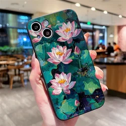 Vintage Pink Lotus Flower Printed Matte Soft Phone Case - Galaxy A42 5G (M - C1797T1)