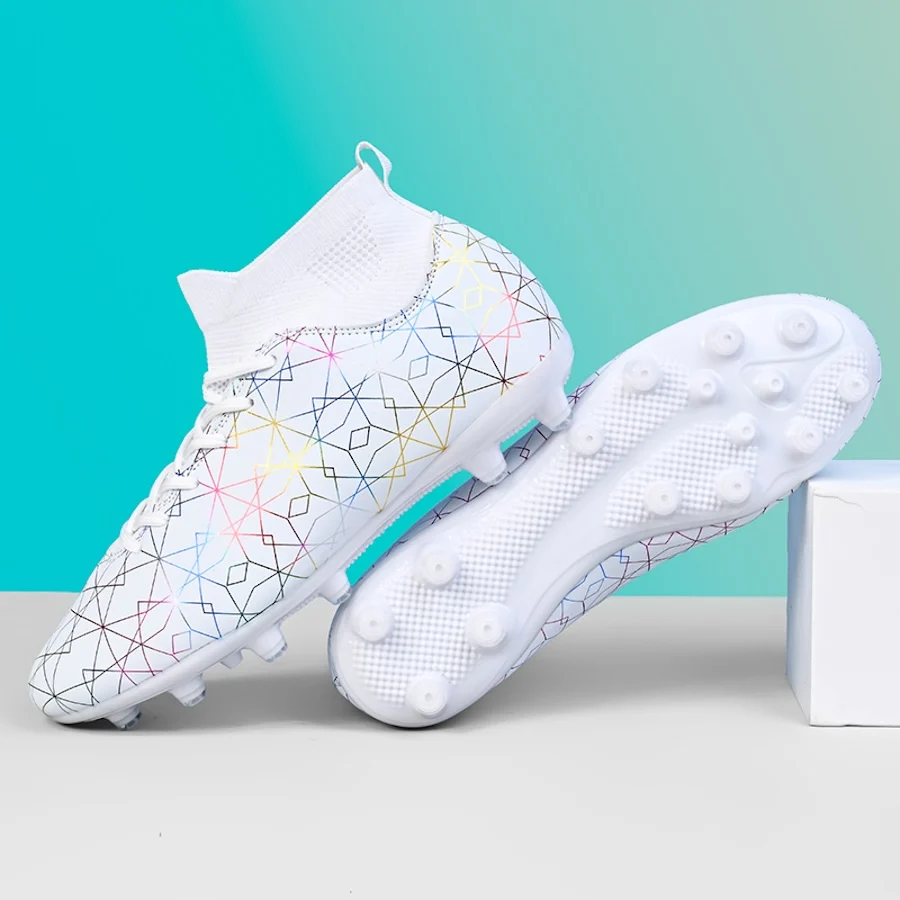 Neu Männer Professionelle Fußball Schuhe FG Training Fußball Stiefel Turnschuhe Lange Spikes Außen Bequeme_voghion.com